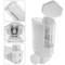 Dispensador de jabón transparente de ducha para pared. 1 x depósito rellenable