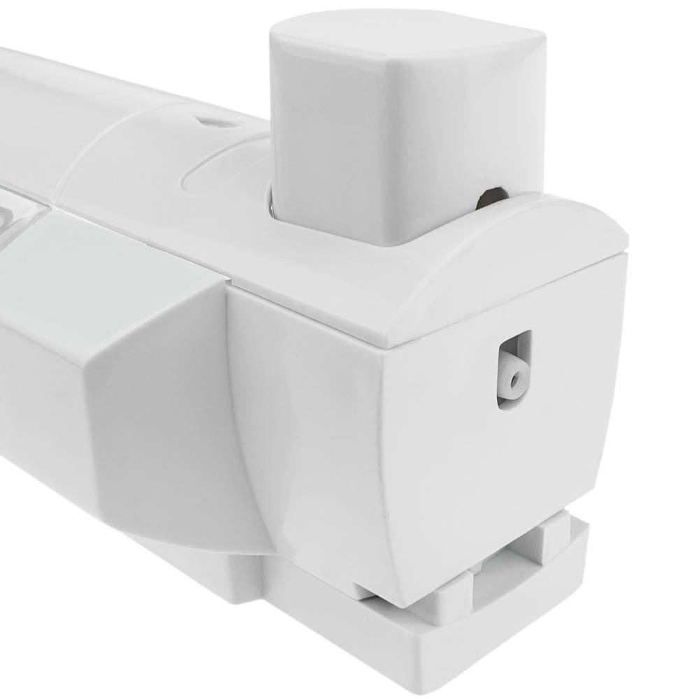 Dispensador de jabón transparente de ducha para pared. 1 x depósito rellenable