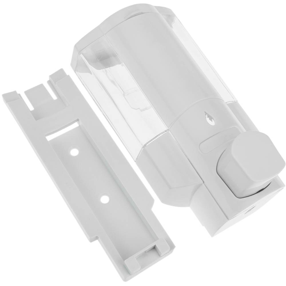 Dispensador de jabón transparente de ducha para pared. 1 x depósito rellenable