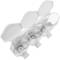 Soap transparent dispenser for wallmount. 3 x refillable shower pumps