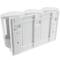 Soap transparent dispenser for wallmount. 3 x refillable shower pumps