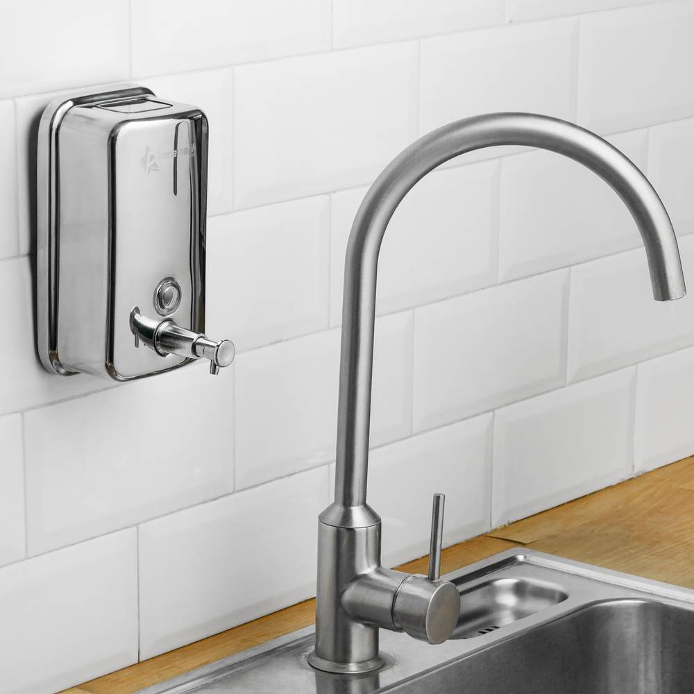 Dispensador de jabón de acero inoxidable para pared 500ml