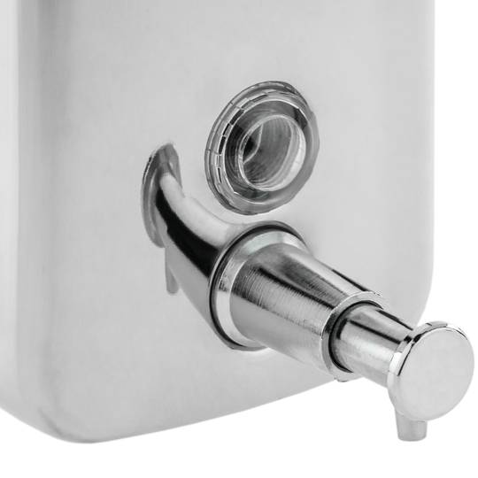 Wall-mounted soap dispenser in stainless steel 1 litre