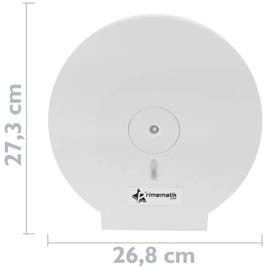 Porte-Rouleau de papier toilette en gros. Distributeur industriel blanc en rouleau 268x123x273mm
