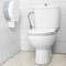 Porte-Rouleau de papier toilette en gros. Distributeur industriel blanc en rouleau 268x123x273mm