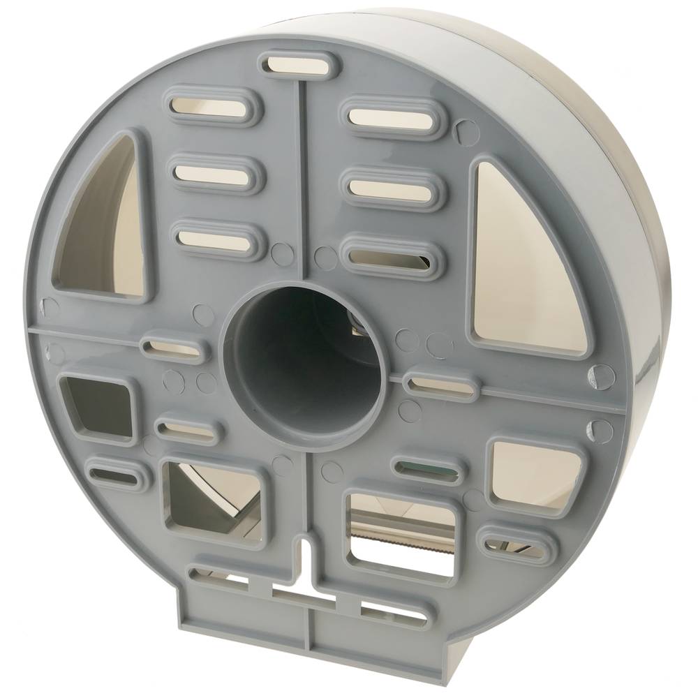 Distributore di carta igienica. Porta rotolo industriale nero per il bagno 268x123x273mm