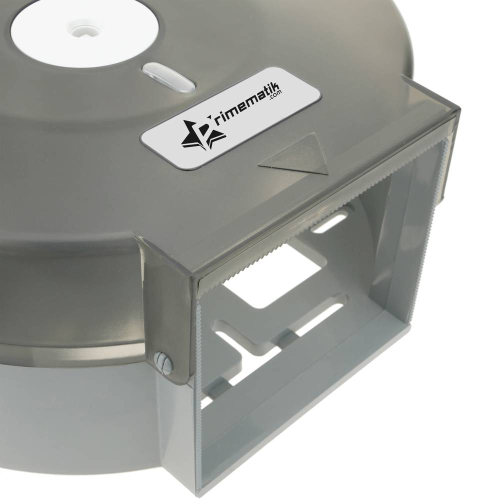 Distributore di carta igienica. Porta rotolo industriale nero per il bagno 268x123x273mm