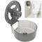 Dispensador de papel higiénico. Portarrollos industrial negro para baño 268x130x280mm