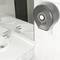 Dispensador de papel higiénico. Portarrollos industrial negro para baño 268x130x280mm
