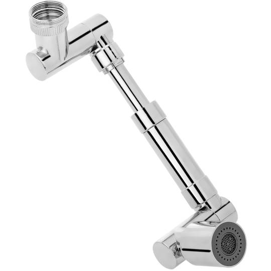 Perlator z atomizerem i przedłużaczem baterii z możliwością obrotu do 1440°, z możliwością regulacji w dwóch trybach wypływu wody do baterii kuchennych lub zlewozmywakowych