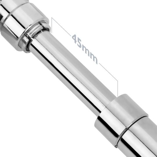 Perlator z atomizerem i przedłużaczem baterii z możliwością obrotu do 1440°, z możliwością regulacji w dwóch trybach wypływu wody do baterii kuchennych lub zlewozmywakowych