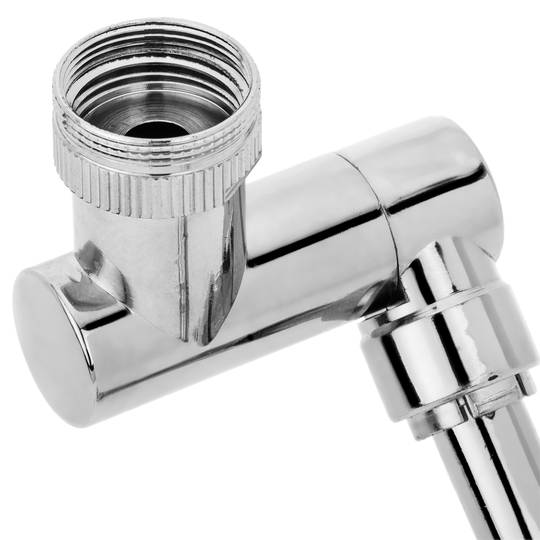 Perlator z atomizerem i przedłużaczem baterii z możliwością obrotu do 1440°, z możliwością regulacji w dwóch trybach wypływu wody do baterii kuchennych lub zlewozmywakowych