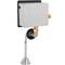 Infrared automatic flush valve for WC toilet with horizontal water inlet