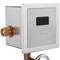 Infrared automatic flush valve for WC toilet with horizontal water inlet