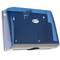 Blauwe papieren handdoek dispenser voor badkamer