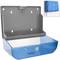 Blauwe papieren handdoek dispenser voor badkamer