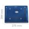 Blauwe papieren handdoek dispenser voor badkamer