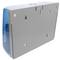 Blauwe papieren handdoek dispenser voor badkamer