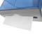 Blauwe papieren handdoek dispenser voor badkamer
