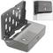 Dispensador de toallas de papel para baño en negro 268x103x204mm