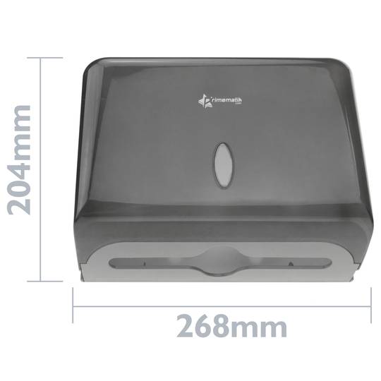 Dispensador de toallas de papel para baño en negro 268x103x204mm