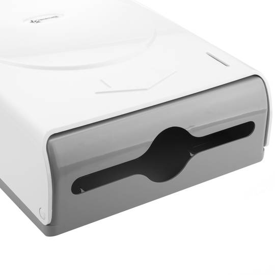Distributeur d'essuie-mains en papier de couleur blanche 274x103x373mm