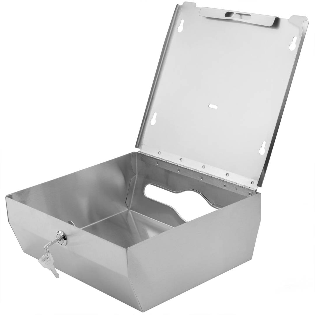 Distributeur d'essuie-mains en papier pour salle de bain en acier inoxydable