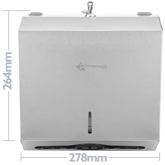 Distributeur d'essuie-mains en papier pour salle de bain en acier inoxydable