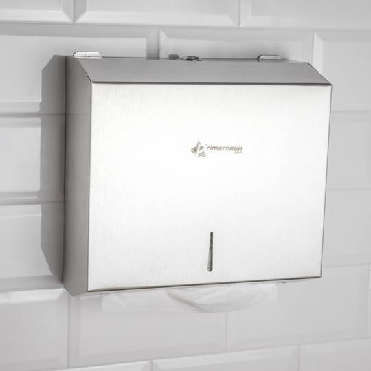 Distributeur d'essuie-mains en papier pour salle de bain en acier inoxydable