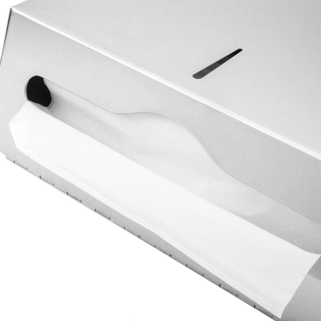 Distributeur d'essuie-mains en papier pour salle de bain en acier inoxydable