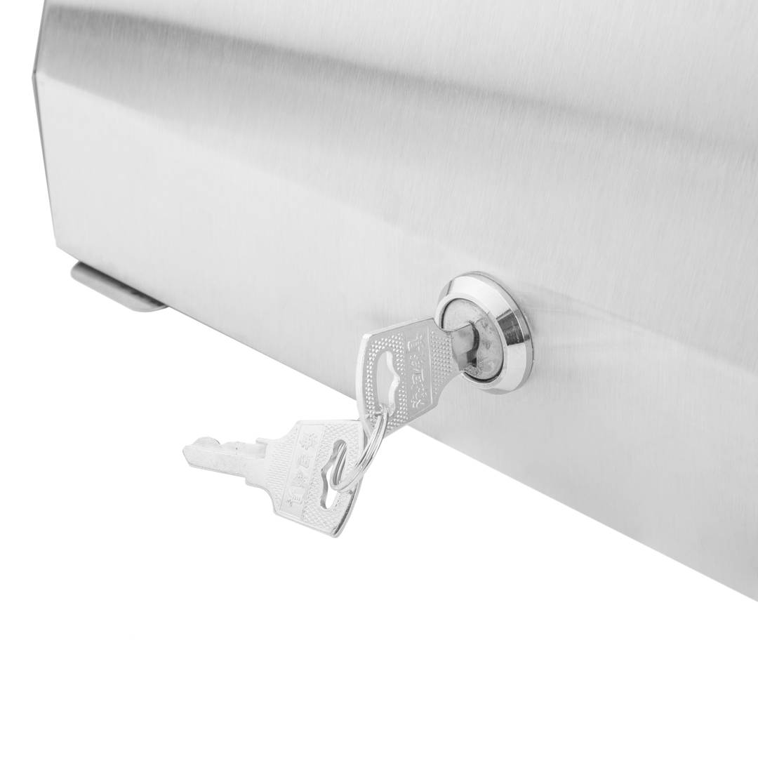 Distributeur d'essuie-mains en papier pour salle de bain en acier inoxydable