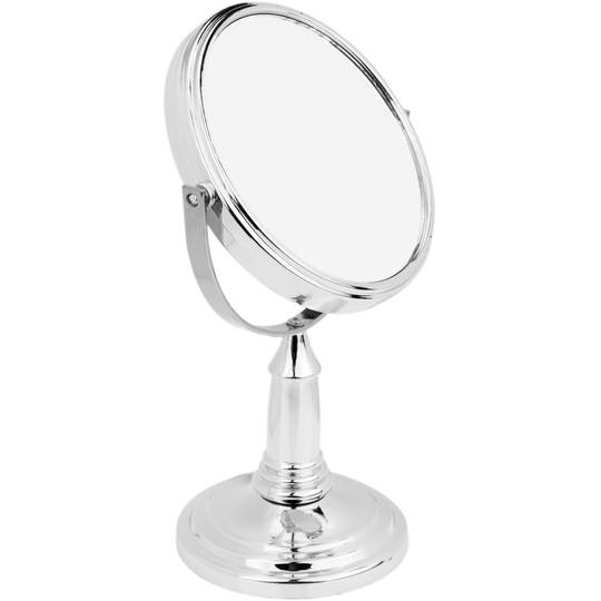 Cosmetic and makeup mirror with normal face and 3X magnifying face 10cm