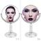 Cosmetic and makeup mirror with normal face and 3X magnifying face 10cm