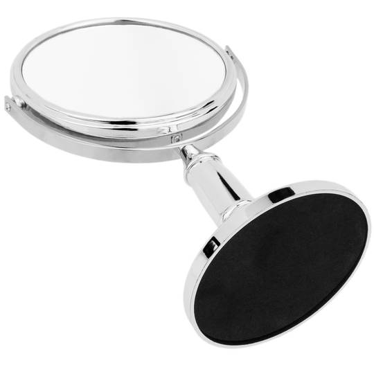 Cosmetic and makeup mirror with normal face and 3X magnifying face 10cm