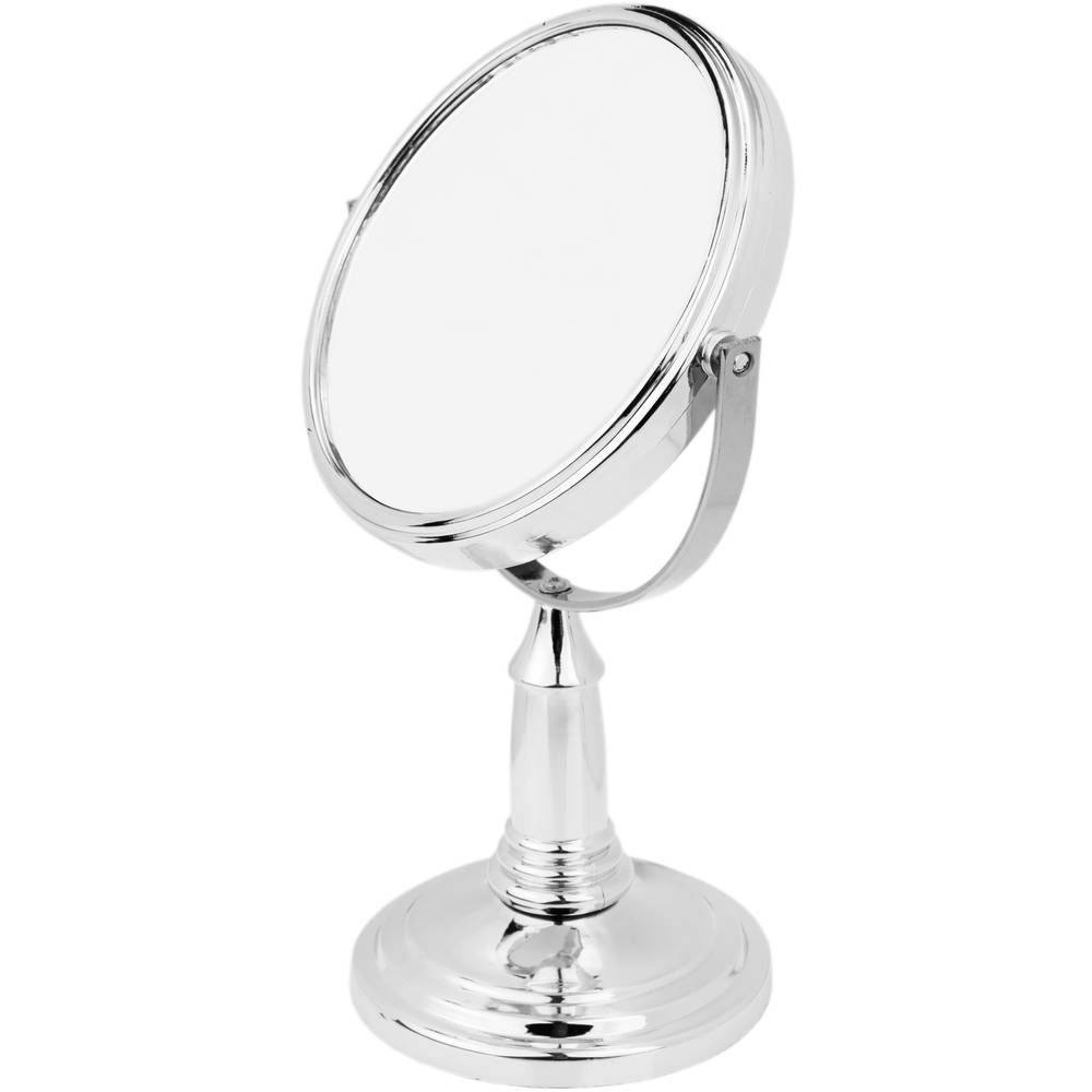 Cosmetic and makeup mirror with normal face and 3X magnifying face 10cm