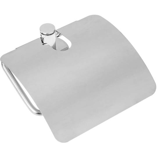 Porte-rouleau classique pour papier hygiénique avec couvercle chromé