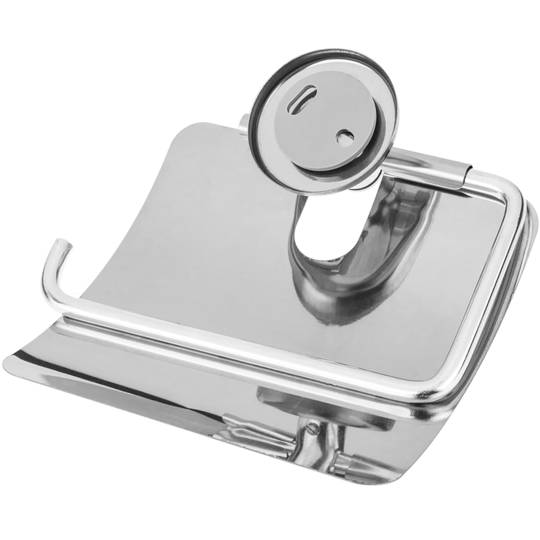 Porte-rouleau classique pour papier hygiénique avec couvercle chromé