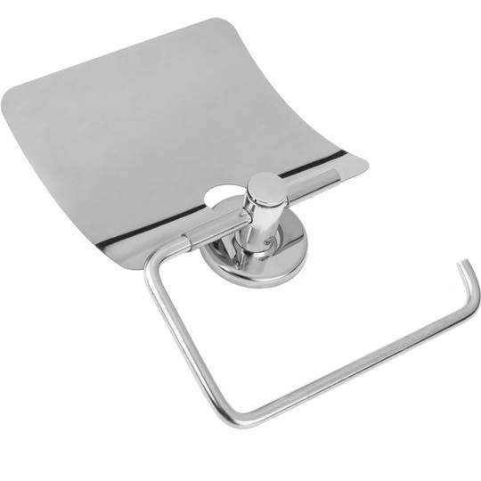 Porte-rouleau classique pour papier hygiénique avec couvercle chromé