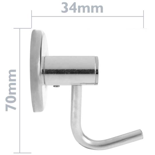 Einzelne Chromhaken. Bade Handtuchhalter