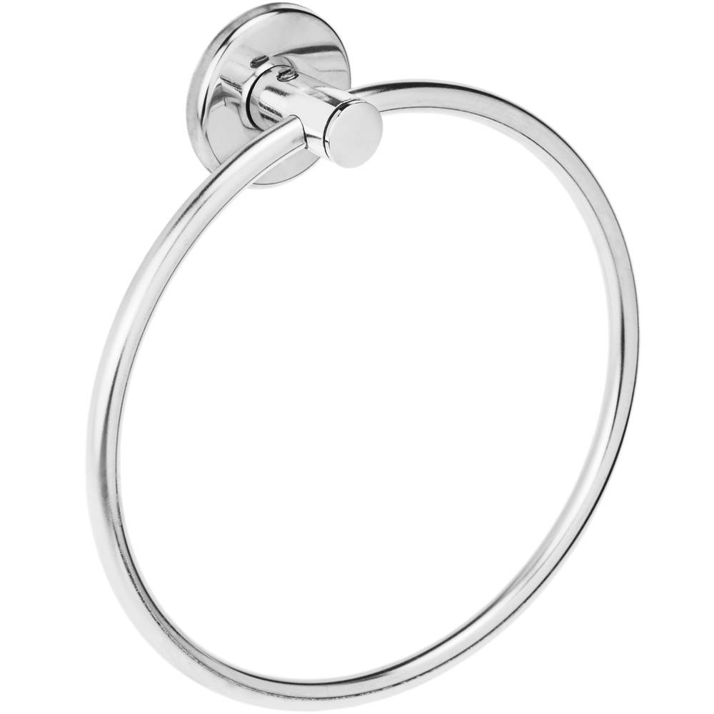 Chrome-plated bathroom towel ring