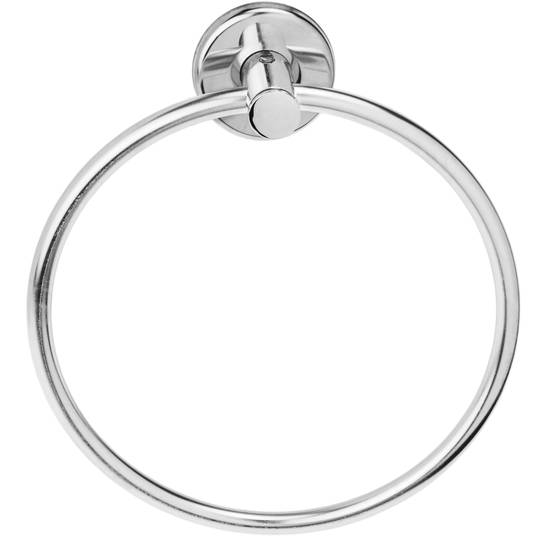 Chrome-plated bathroom towel ring