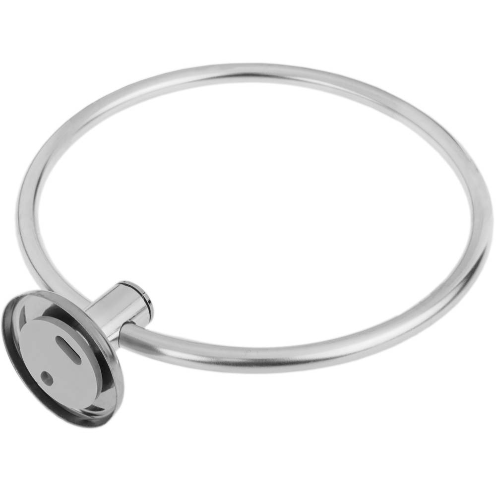 Chrome-plated bathroom towel ring