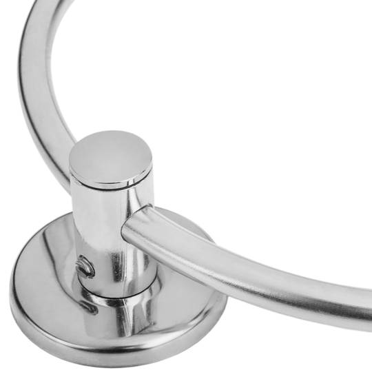 Chrome-plated bathroom towel ring