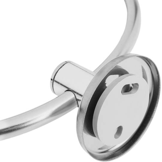 Chrome-plated bathroom towel ring