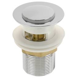 Valvola di scarico 8 cm con troppopieno. Valvola pop-up per lavandino e piletta universale G1-1/4 cromato