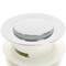 Válvula de desagüe 8cm con rebosadero. Tapón para lavabo y baño universal G1-1/4 cromado