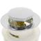 Válvula de desagüe 8cm con rebosadero. Tapón para lavabo y baño universal G1-1/4 cromado