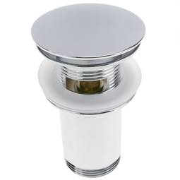 Valvola di scarico 9cm. Valvola pop-up per lavandino e piletta universale G1-1/4 cromato arrotondato