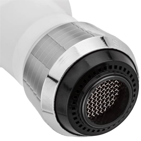 Aeratore d'acqua atomizzatore universale per rubinetti con rotazione e 2 modalità di flusso