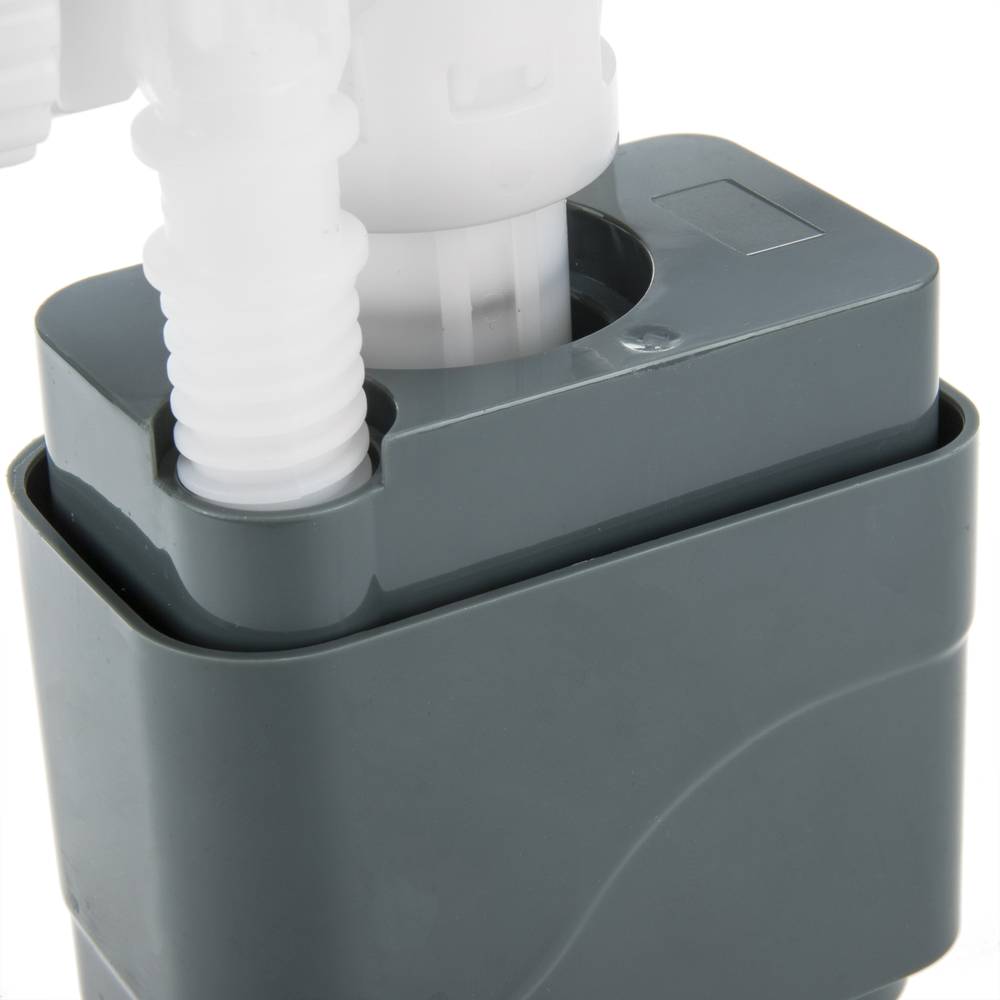 Válvula de llenado de cisterna universal para cisternas profundas y  colgantes altas con un cuerpo de flotador plano de 1.969 in; el agua se  puede